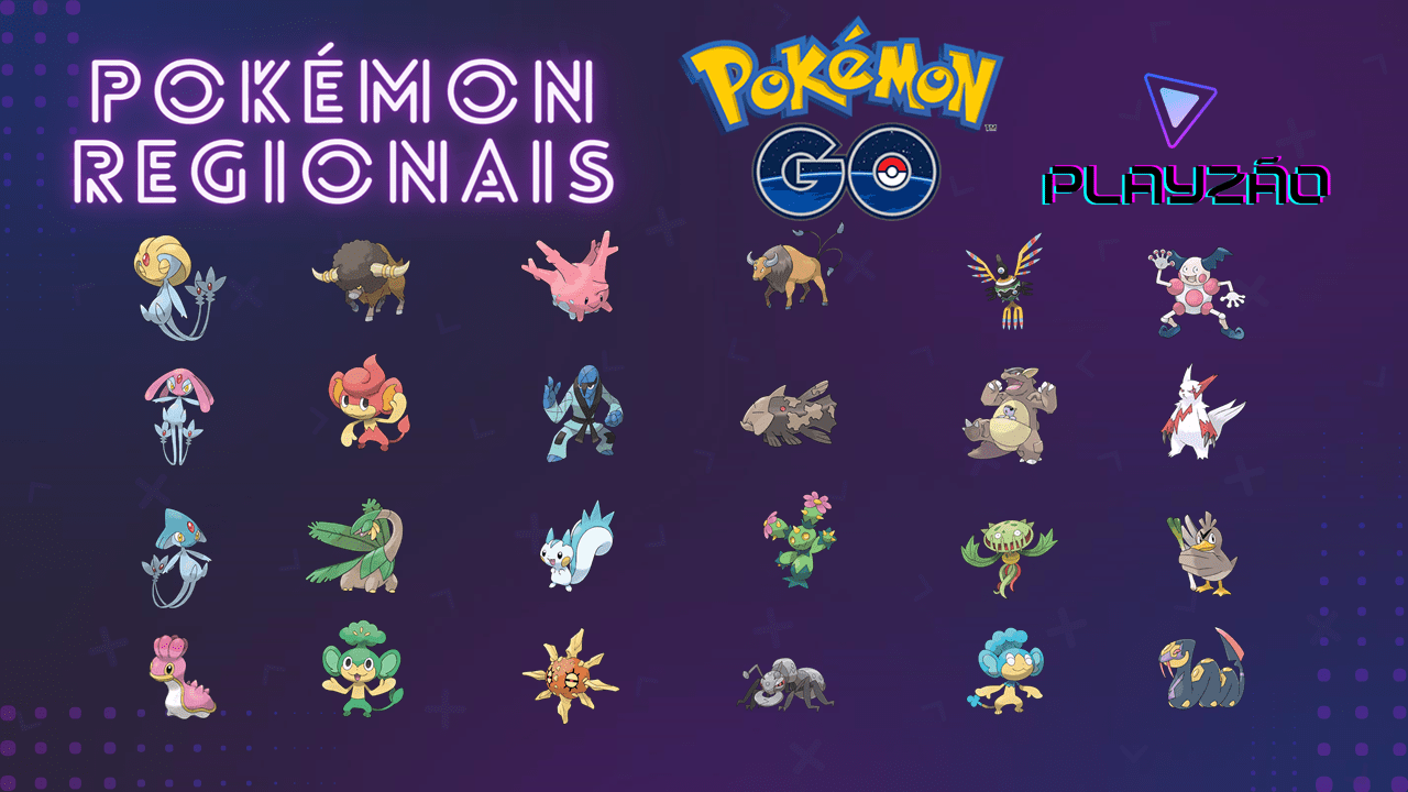 Pokémon GO onde encontrar os Pokémon regionais e coordenadas atualizadas Playzão